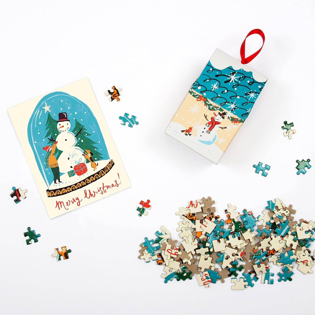 Snow Globe - 130-Piece Puzzle Ornament