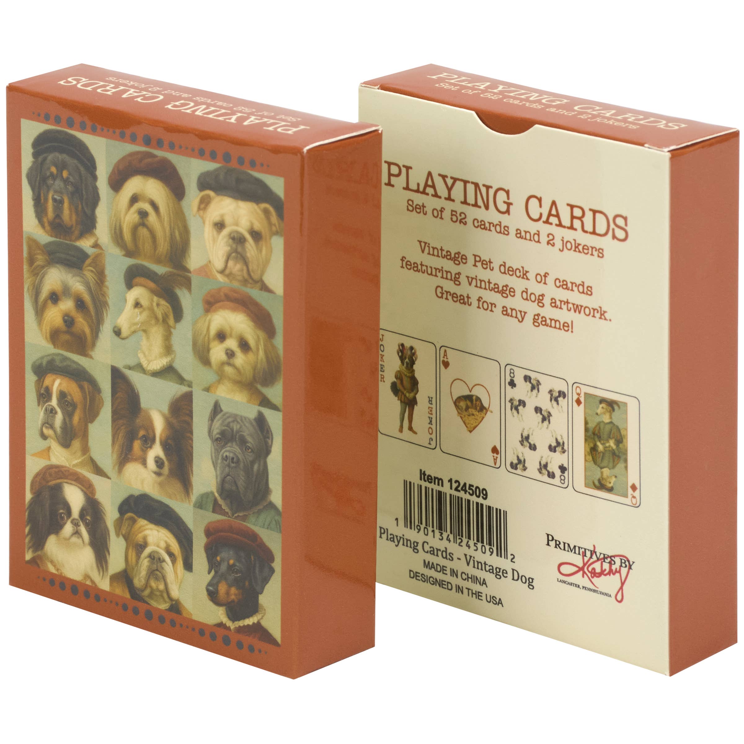 Vintage Dog - Playing Cards