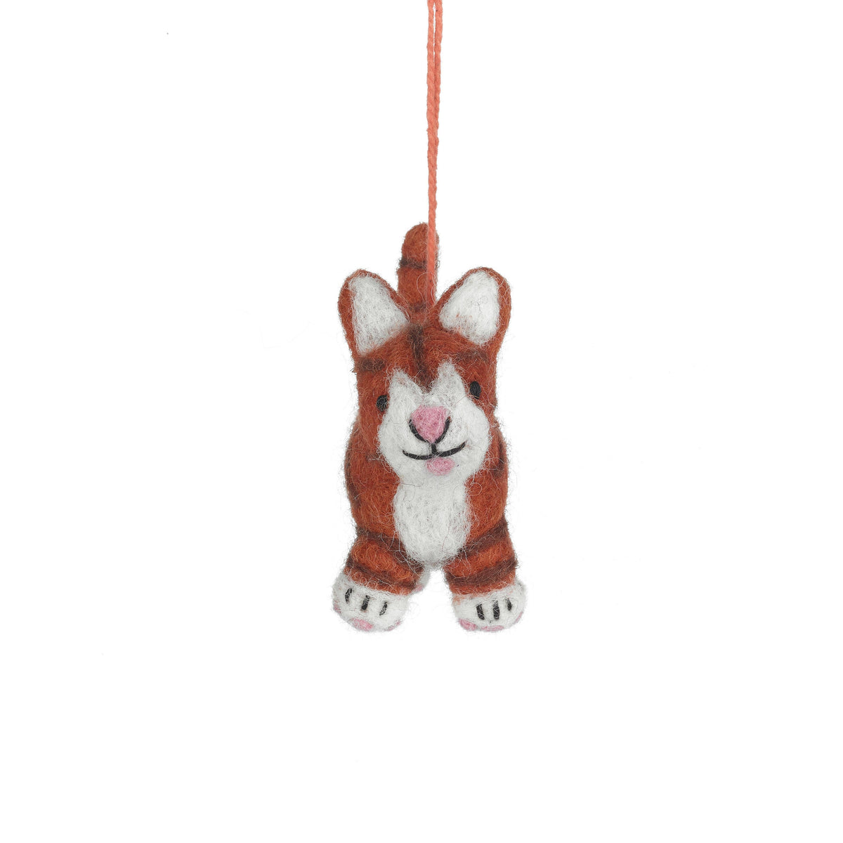 Colin the Cat - Handmade Felt Wool Decoration