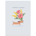 Dog With Flowers — Card