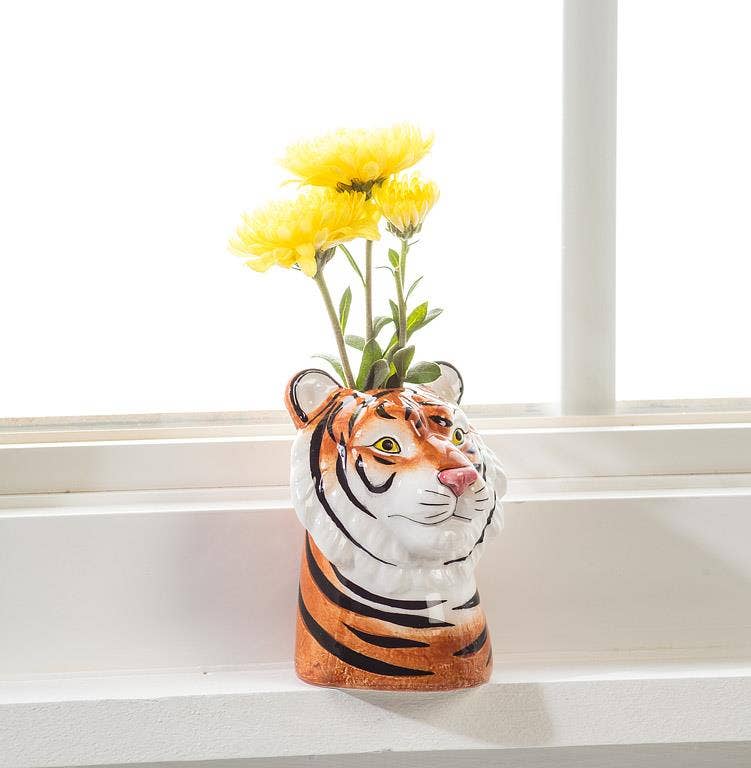 Black Bear - 3" Tall Ceramic Bud Vase