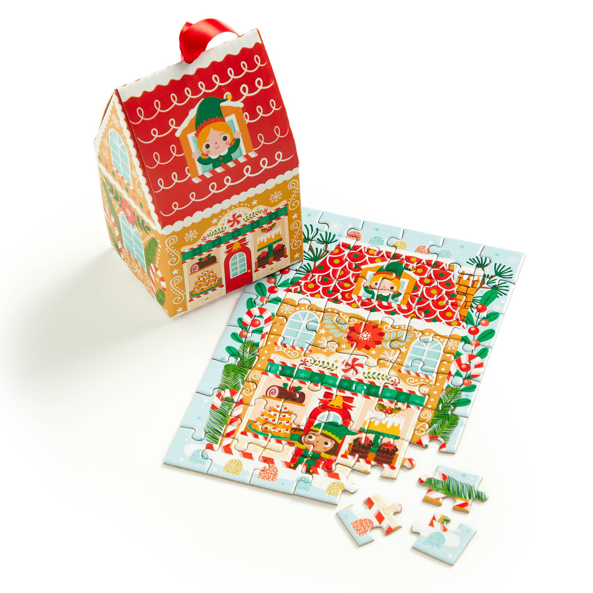 Santa’s Bakery - 48-Piece Mini Puzzle Ornament