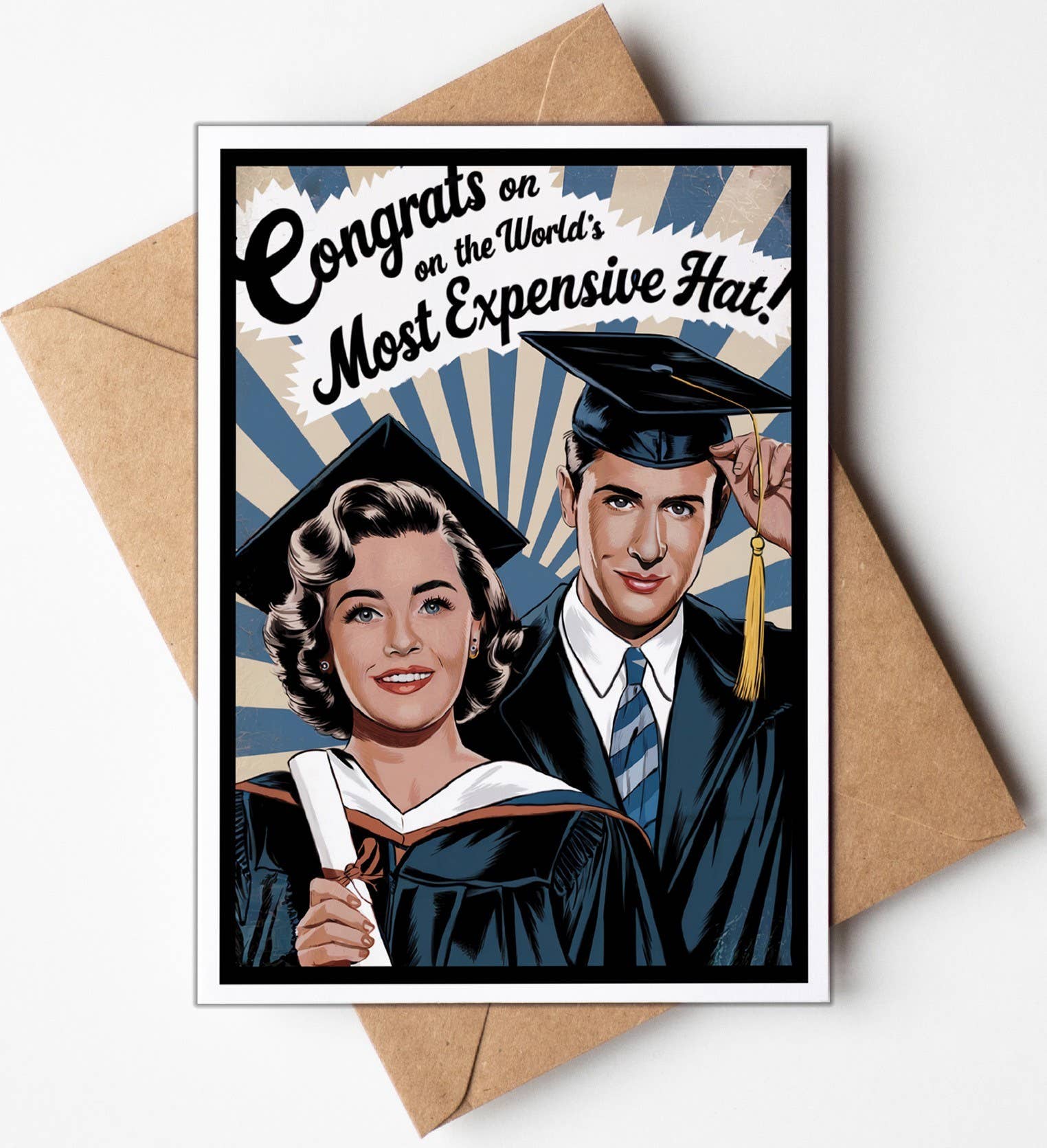 Most Expensive Hat - Graduation Card