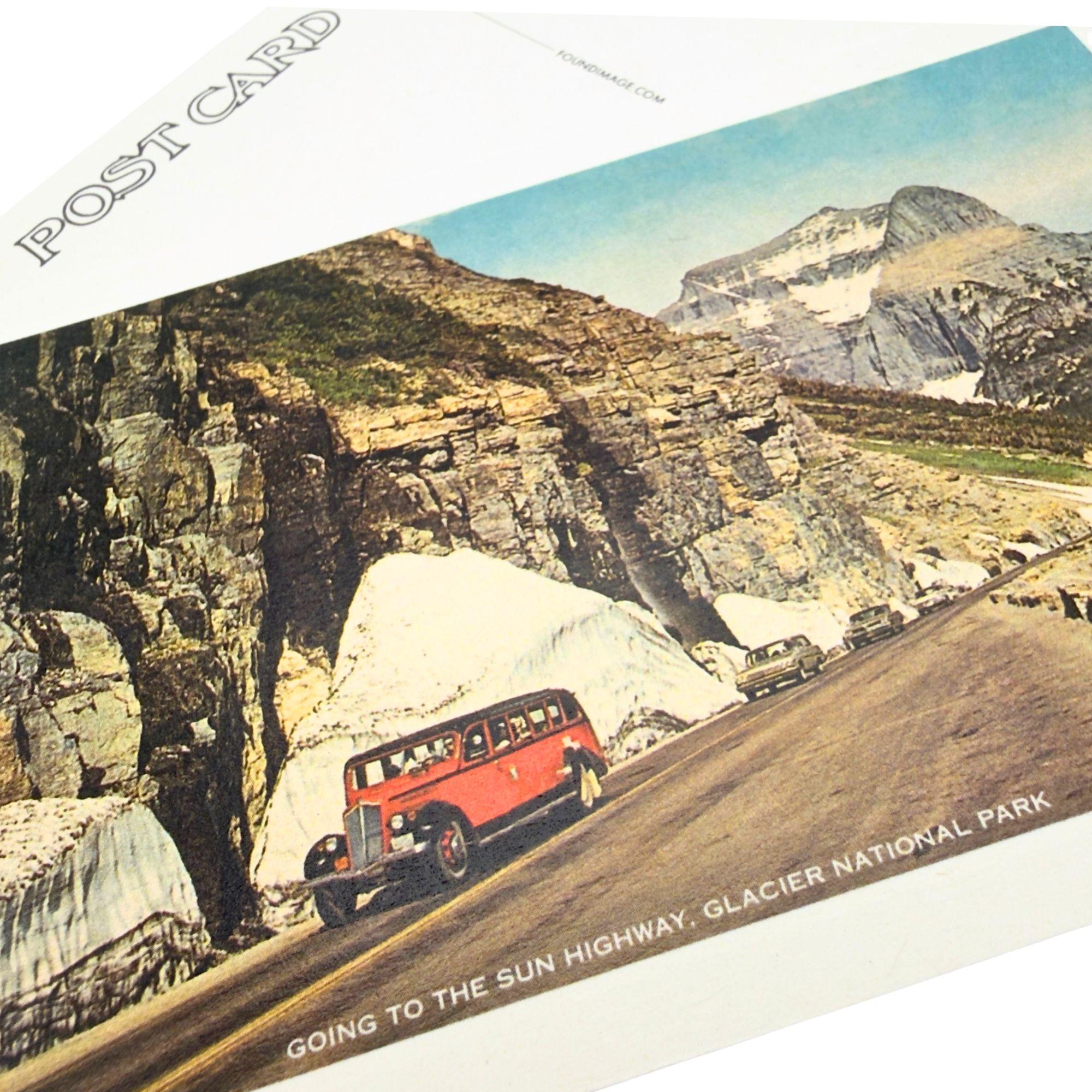 Going To The Sun - Glacier Park Postcard Postcard Found Image Press