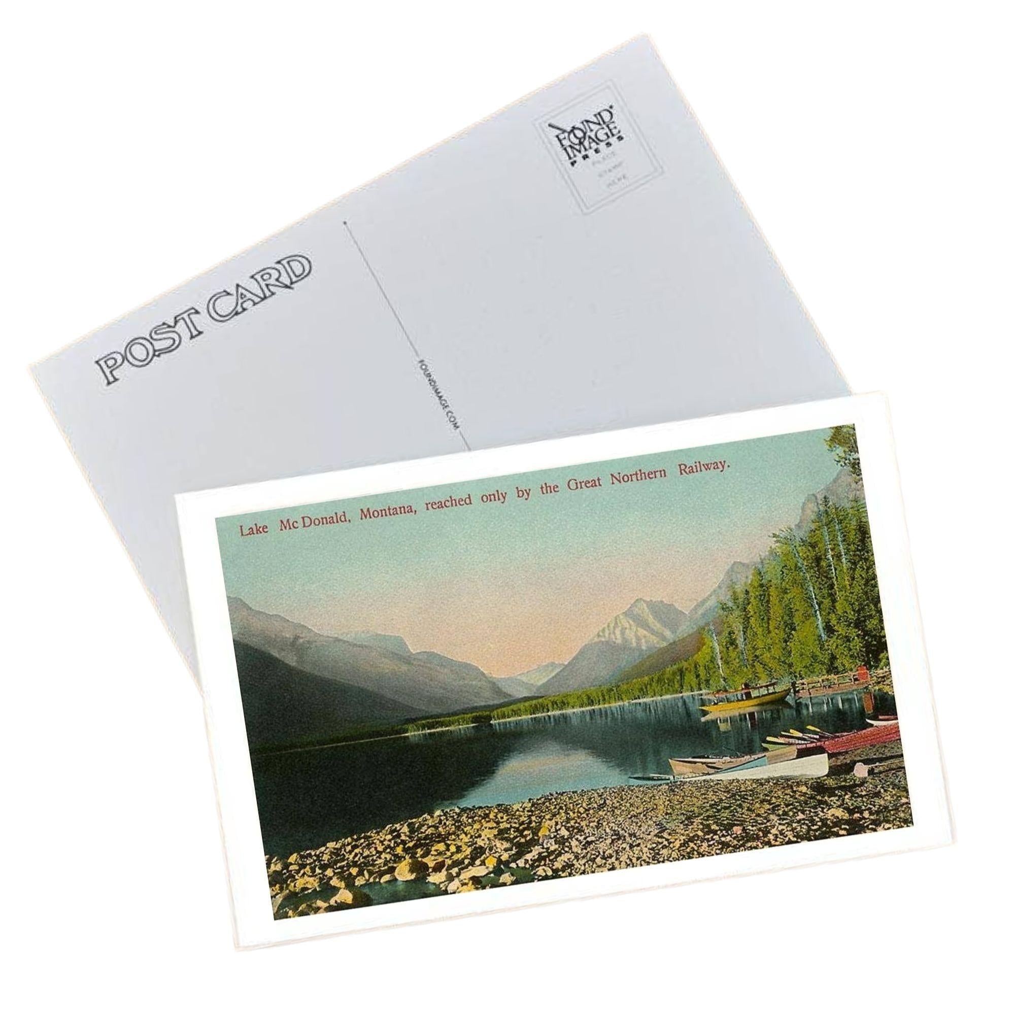 Lake Mcdonald - Glacier Park Postcard Postcard Found Image Press