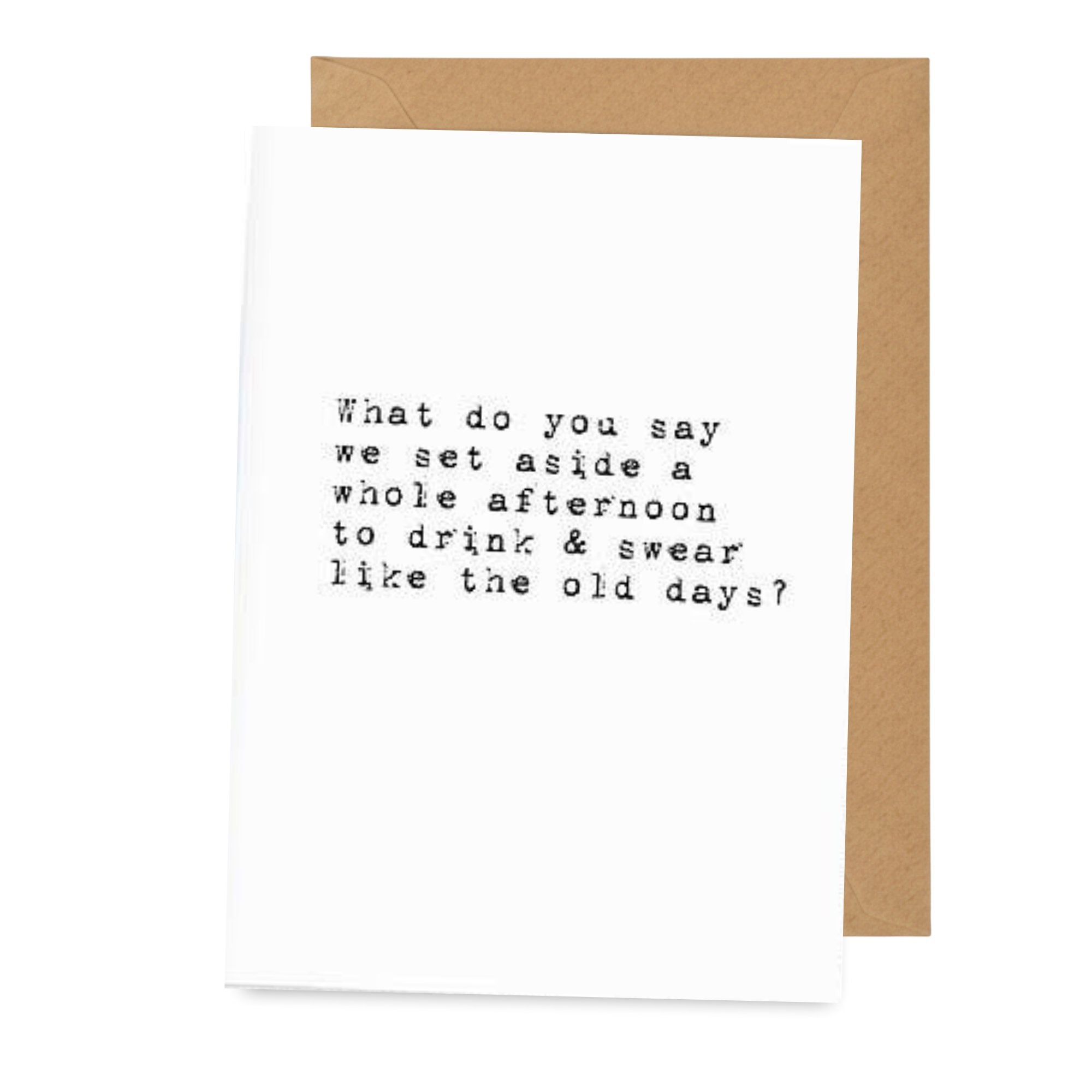 Let's Drink & Swear — Card Greeting Card Badass Collective