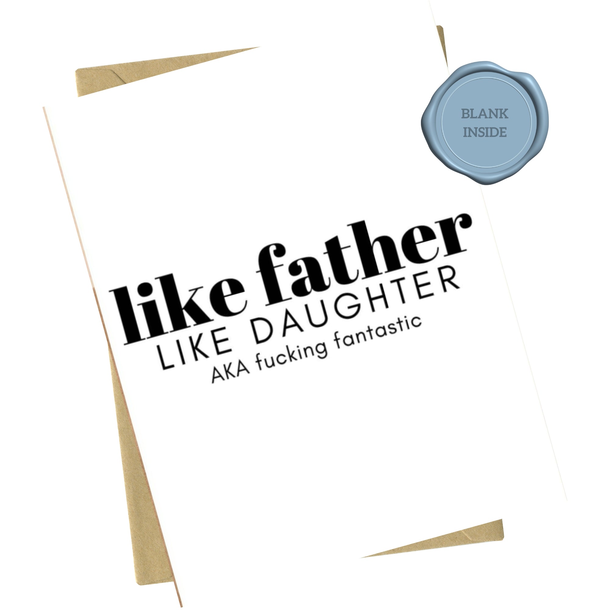 Like Father Like Daughter - Father's Day Card