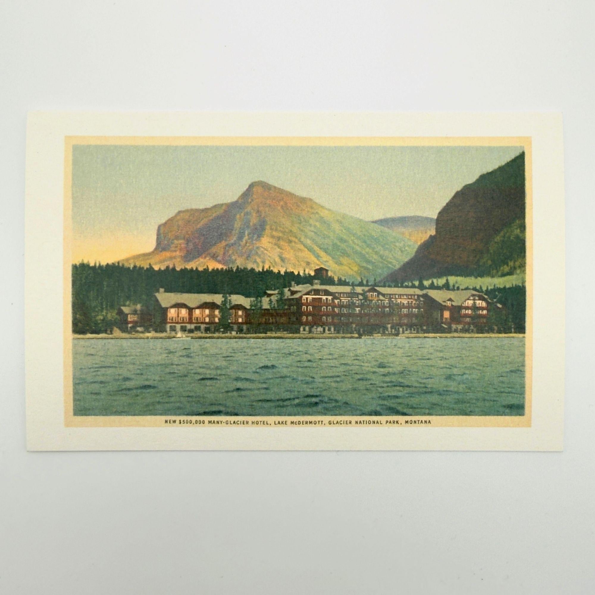 Many Glacier - Glacier Park Postcard Postcard Found Image Press