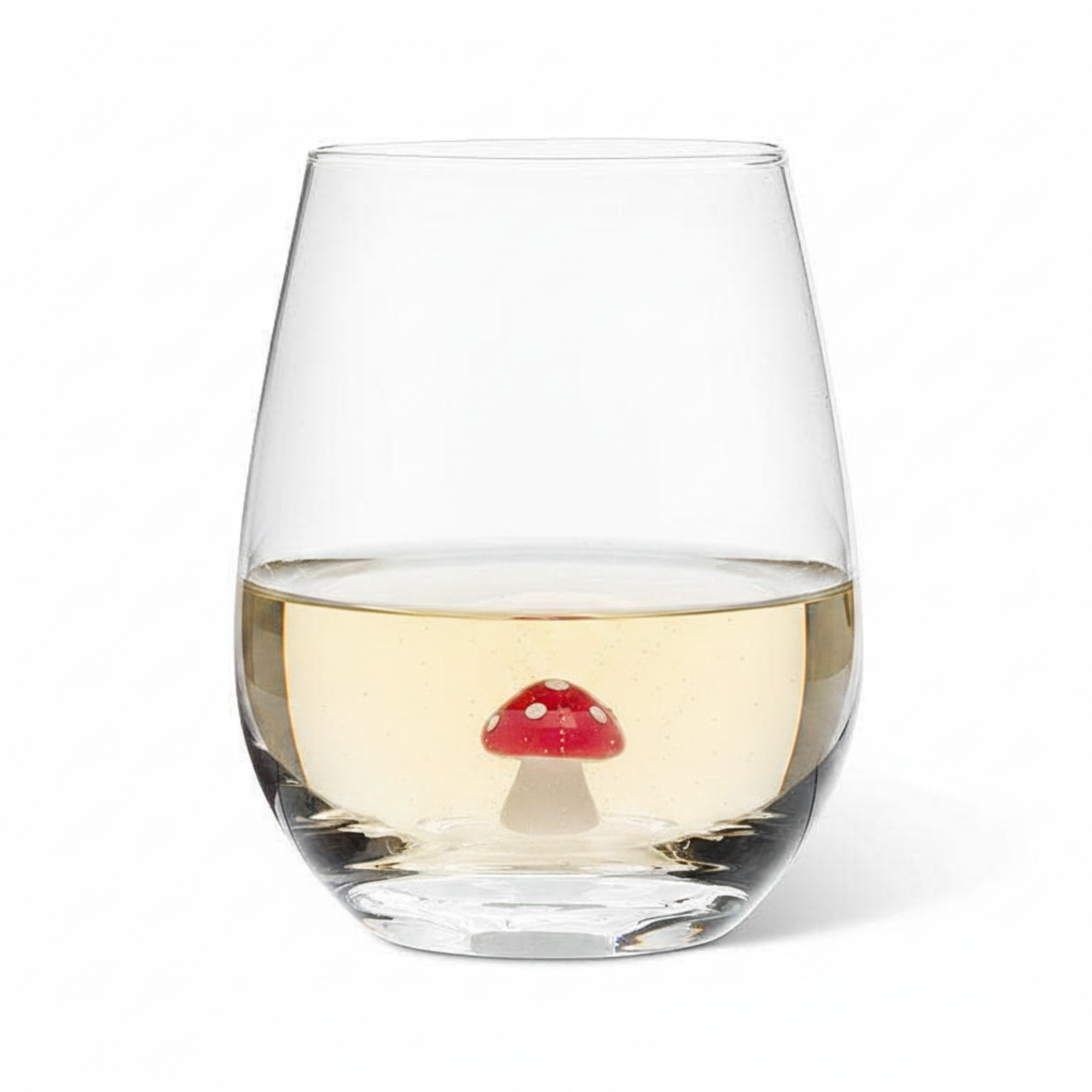 Mushroom - Stemless Wine Glass