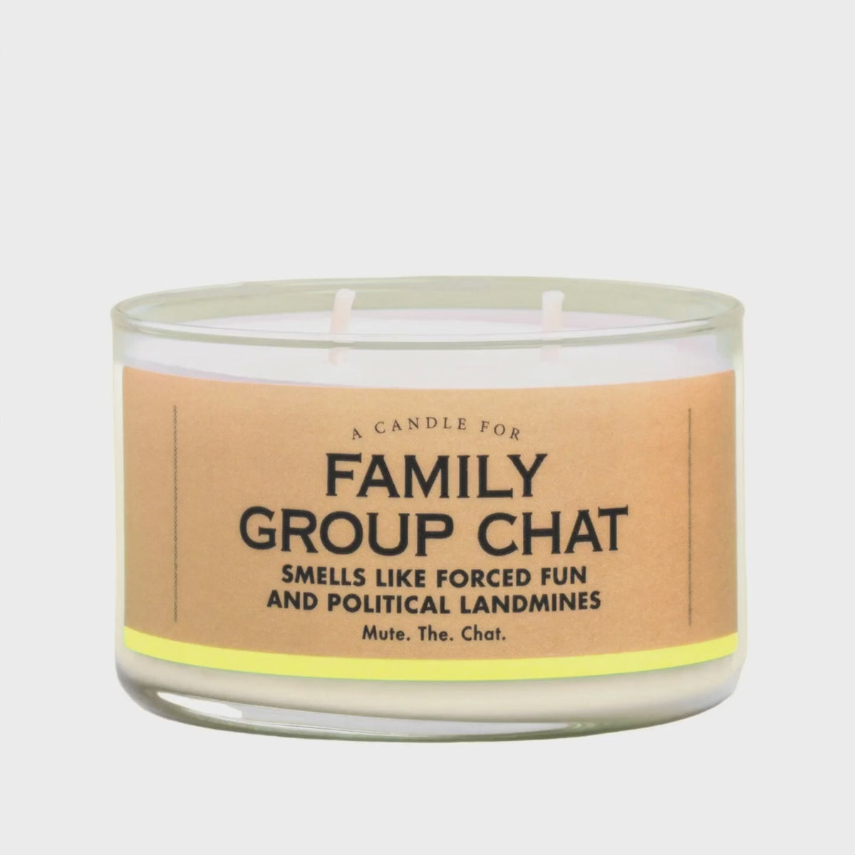 Family Group Chat - Firewood and Vanilla 10 oz Double-Wick Candle